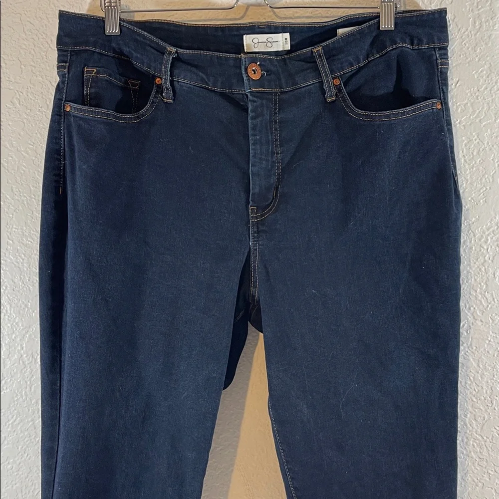 JESSICA SIMPSON Adored High Rise Skinny Denim Jeans Blue With Pockets Size 18W - Picture 2 of 10